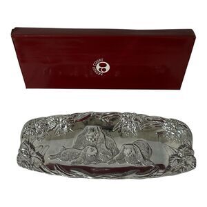 Arthur Court Bunny Rabbit Tray 1994 Bread Celery Serving 14.75 X 5.75 Easter